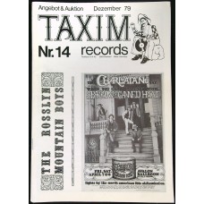 TAXIM Catalogue and Magazine Nr. 14 December 1979 (in German) Boston Mountain Boys, Charlatans